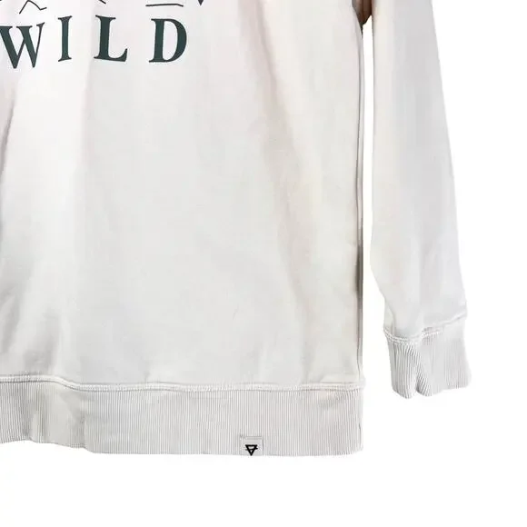 Gabriella Pullover Sweatshirt White Wild Graphic Crewneck Women’s Small Cozy - Picture 5 of 7